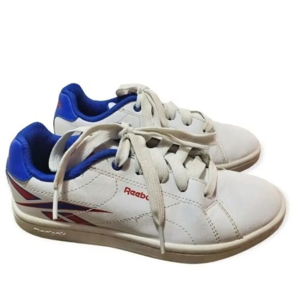 Reebok Kid's Royal Complete CLN 2 Athletic‎ Tennis Shoes Red White Blue Youth 1